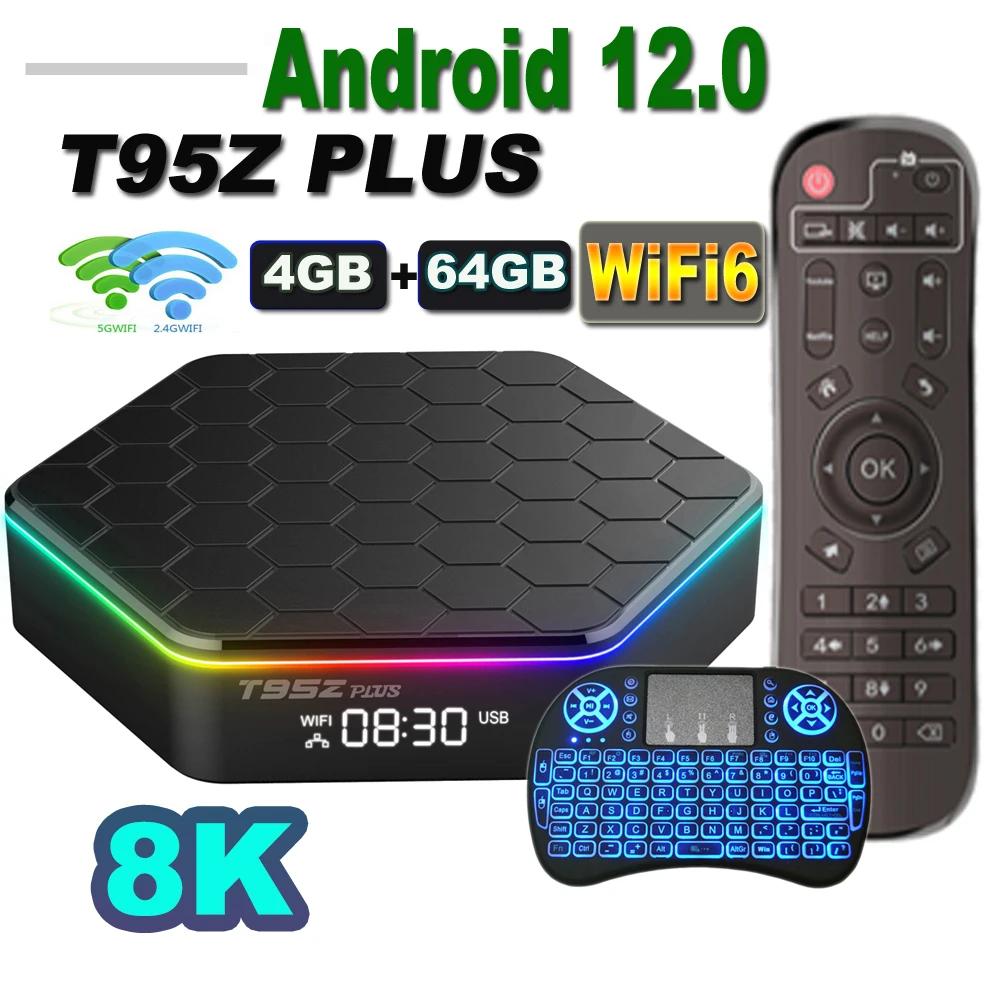 T95Z ÷ ȵ̵ 12.0 Ʈ TV ڽ,   6,  H618, 8K, 2.4G, 5G, 16GB, 32GB, 64GB